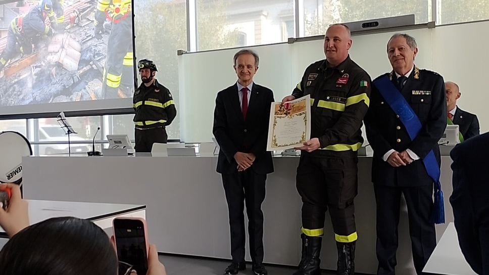 Festa dei  vigili del fuoco con il nuovo comandante Angelo Farina