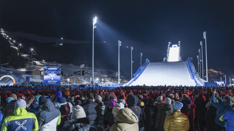 La cerimonia a Livigno