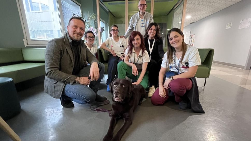 Lecco, la Pet Therapy arriva all’ospedale Manzoni con Bruno