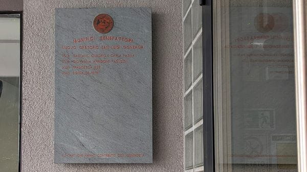 Morbegno, una targa per i benefattori dell’oratorio San Luigi Gonzaga