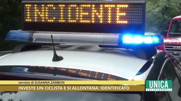 Investe un ciclista e si allontana: identificato