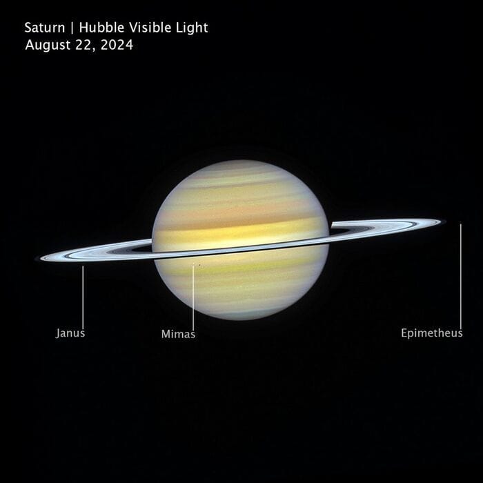 Saturno, il ritratto più completo grazie ai telescopi Hubble e Webb  