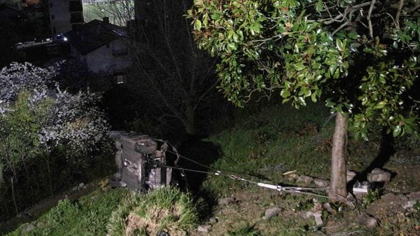 Sondrio, Suv fuori strada sulla Panoramica: due giovani all’ospedale
