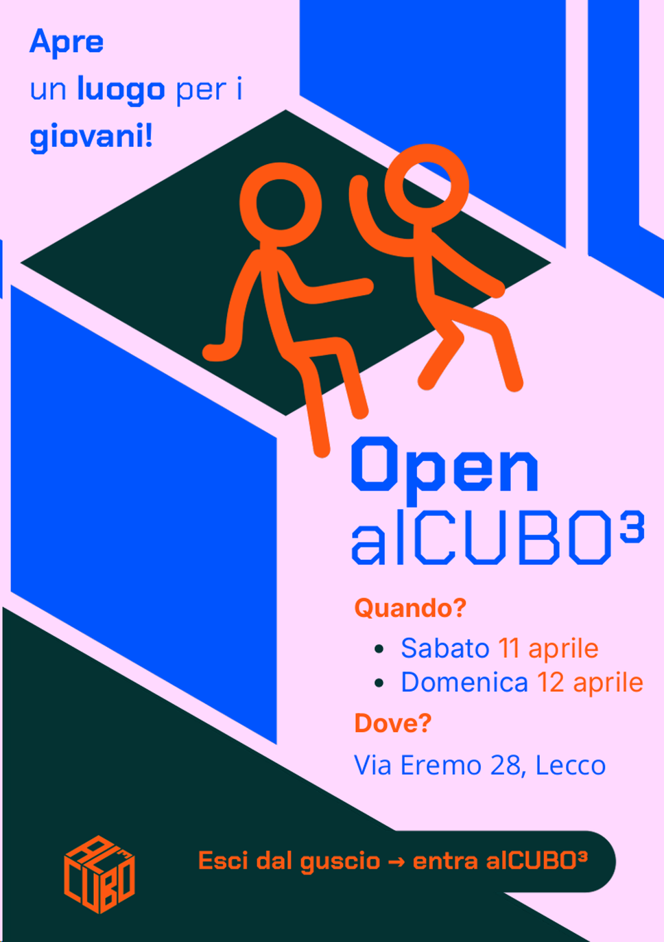 alCUBO³, un nuovo spazio per i giovani al centro Pertini di Lecco