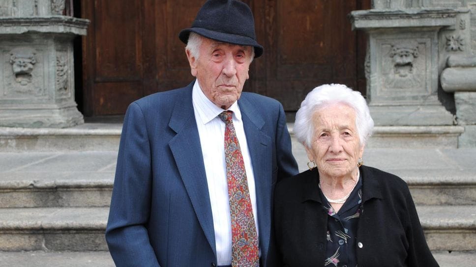 Grosio in festa per Maddalena e Stefano, sposi dal 1956