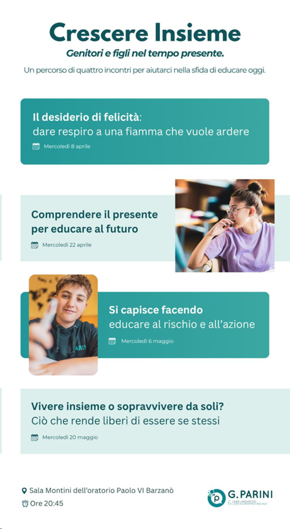 Barzanò: “Crescere insieme”, educare al futuro partendo dal presente