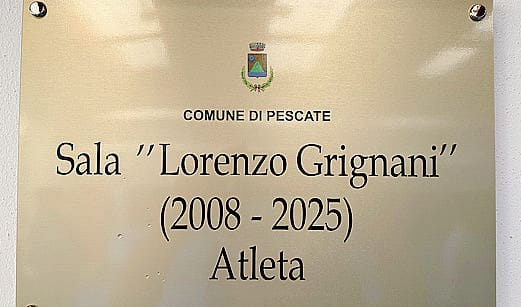 Pescate, in Canottieri una targa per Lorenzo