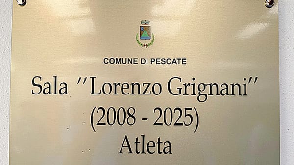 Pescate, in Canottieri una targa per Lorenzo