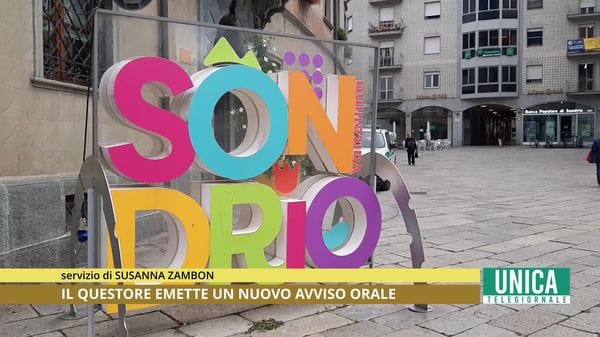 Questore emette un nuovo avviso orale