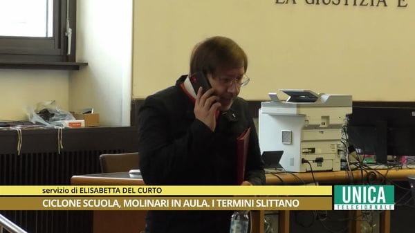 Ciclone scuola, Molinari in aula