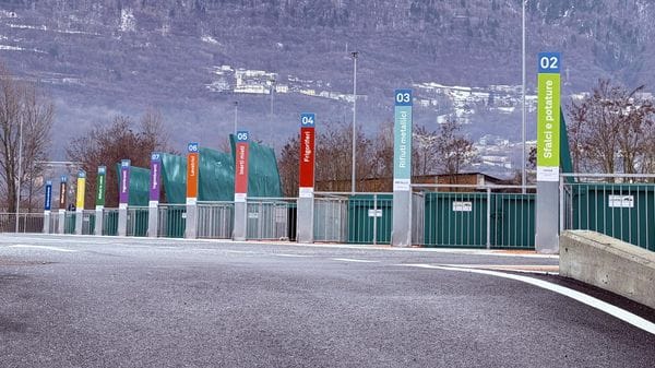 Nuovo centro raccolta rifiuti di Sondrio: accessi raddoppiati in un mese