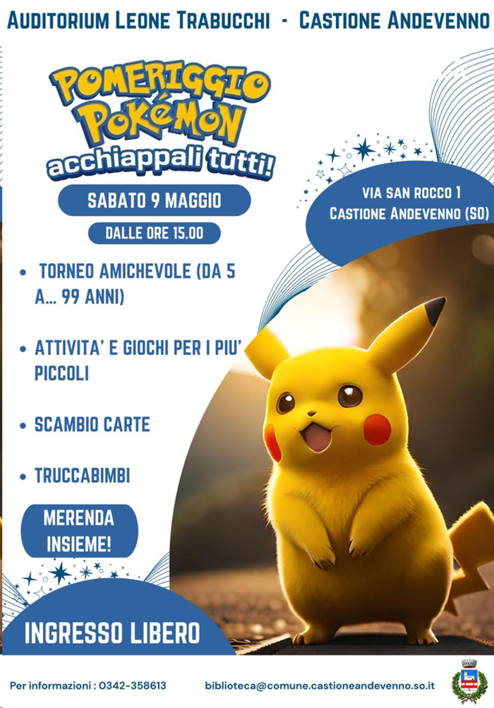 A Castione un pomeriggio con i Pokemon