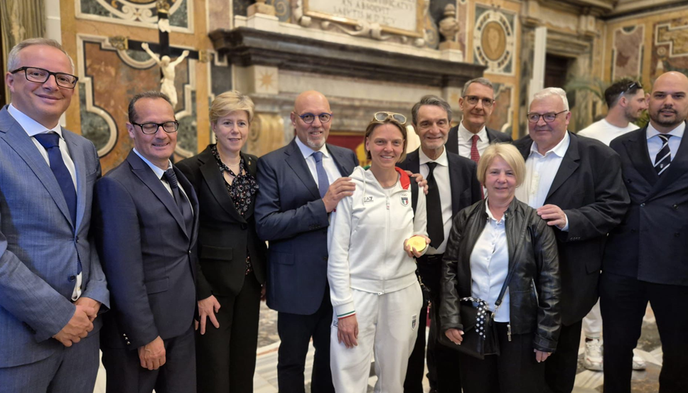 Olimpiadi invernali, Fontana e Sertori dal Papa con gli atleti