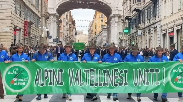 L’adunata a Genova: dalla Valle 500 alpini