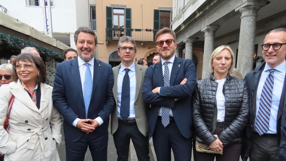 Salvini vara la motonave Olimpia e lancia Boscagli a sindaco di Lecco