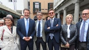 Salvini vara la motonave Olimpia e lancia Boscagli a sindaco di Lecco