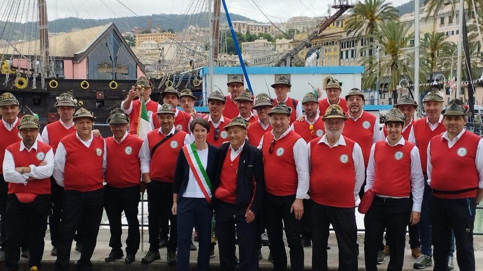 Scarpina fra gli scarponi: a 92 anni da Grosio a Genova per sfilare