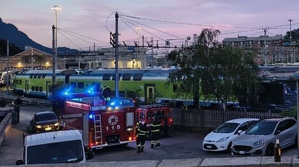 Principio d’incendio nel deposito  treni