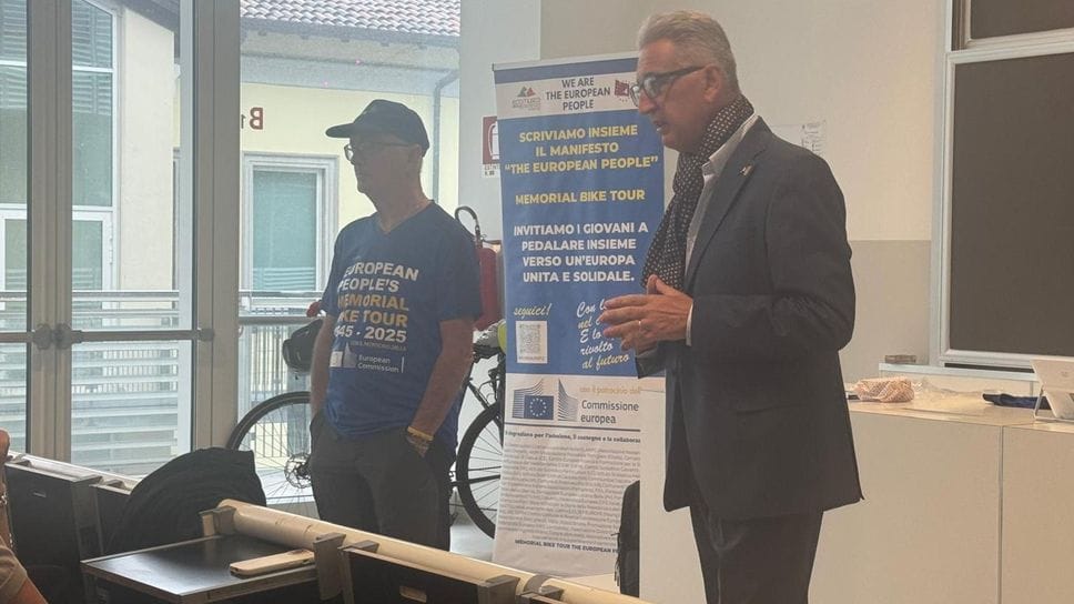 Da Capua al Mortirolo in bici per rilanciare l’Europa unita