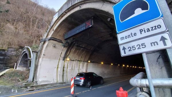 Galleria Monte Piazzo, chiude la canna nord