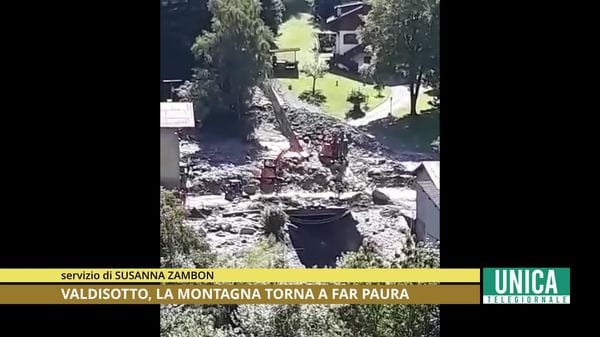 Valdisotto, la montagna torna a far paura