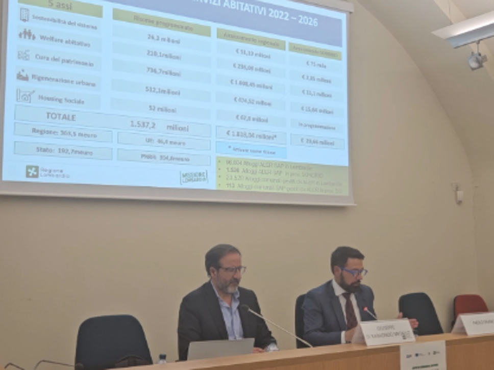 Housing sociale, dalla Regione 96 milioni: nuove opportunità per Lecco e Sondrio