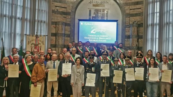 Il 2 giugno a Sondrio, premiati volontari e servitori dello Stato