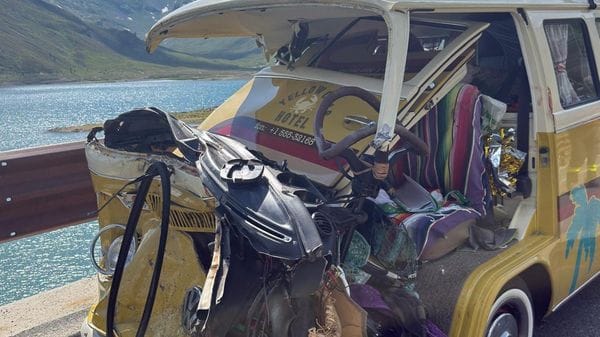 Incidente sullo Spluga, la GoPro del motociclista ricostruisce lo schianto
