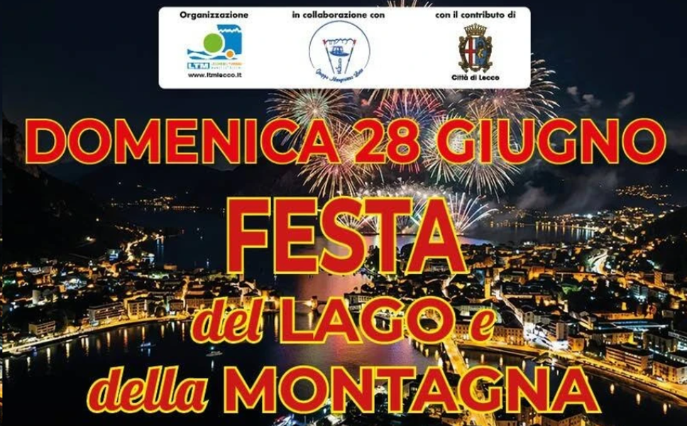 Lecco, la Festa del Lago e della Montagna compie 70 anni: fuochi d’artificio e Frecce Tricolori