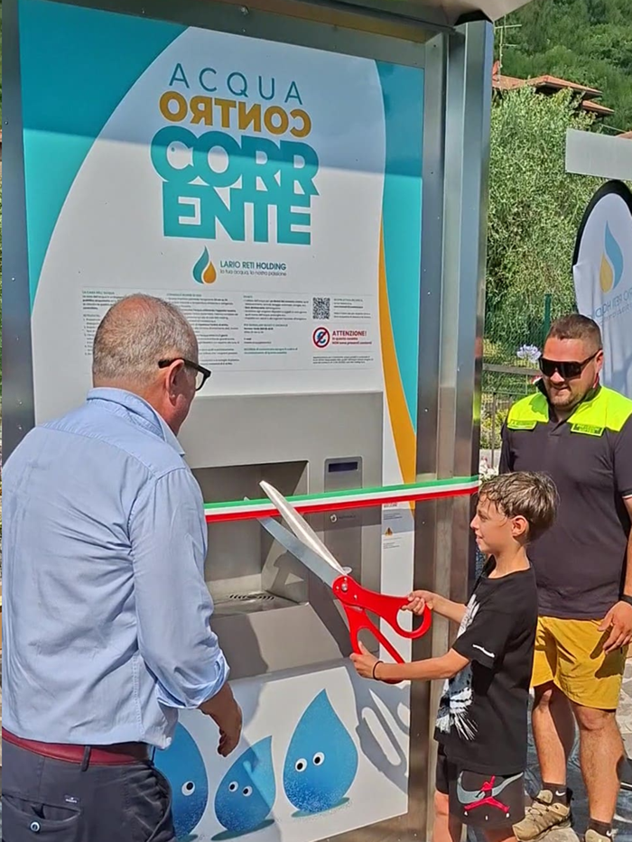 Nuova casetta dell'acqua a Oliveto Lario
