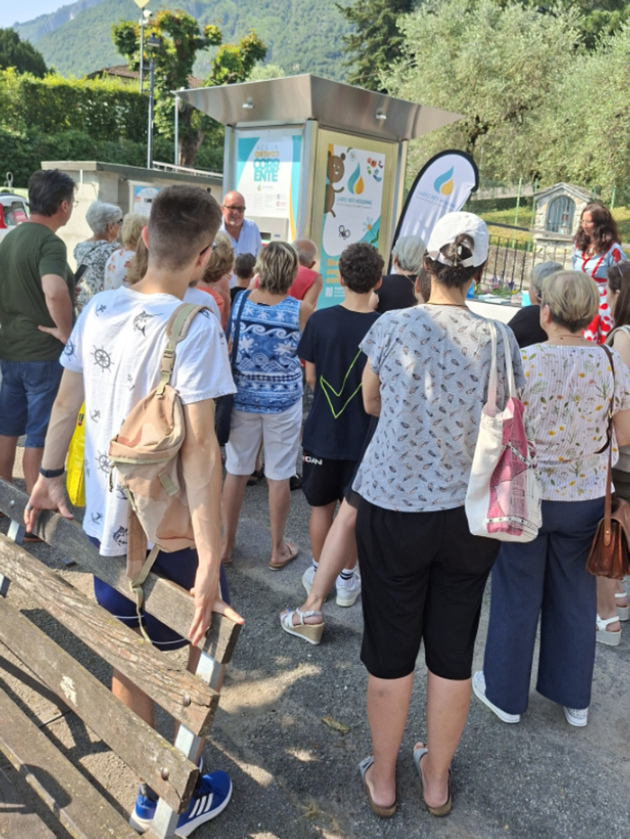 Nuova casetta dell'acqua a Oliveto Lario