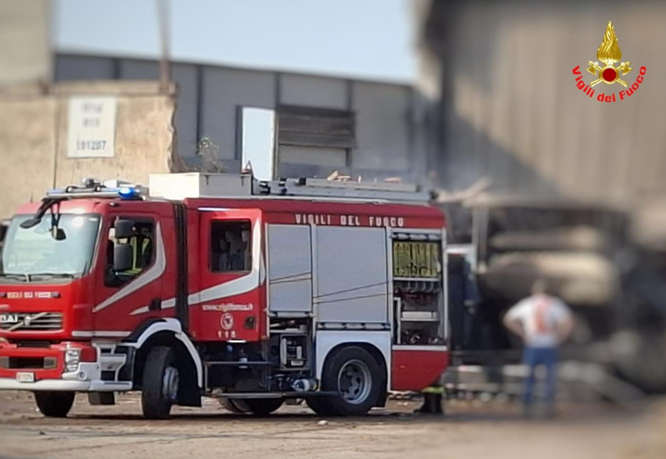 Principio di incendio alla Rodacciai di Bosisio Parini