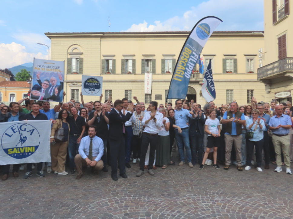 Boscagli e il centrodestra festeggiano la vittoria delle elezioni