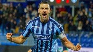 Calcio Lecco, il capitano bluceleste Matteo Battistini ai saluti