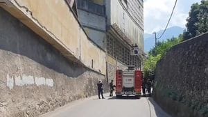 Sondrio, cade una lastra dall’ex cotonificio Fossati