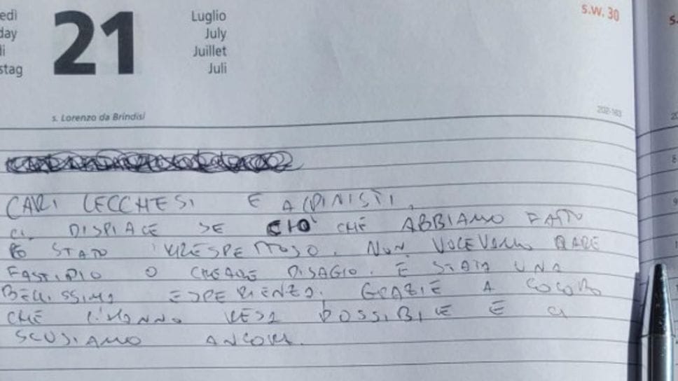 Magnodeno, arrivano le scuse dei ragazzi ripresi sul bivacco: «Ci dispiace, siamo stati irrispettosi»