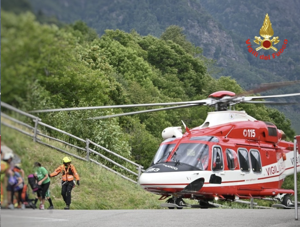 Incendio e frana a Premana: evacuate 18 persone bloccate in località Fraina