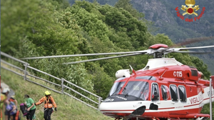 Incendio e frana a Premana: evacuate 18 persone bloccate in località Fraina