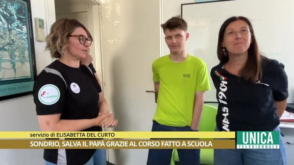 Salva il papà grazie al corso fatto a scuola 