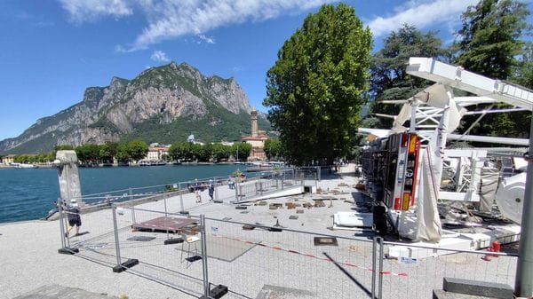Lecco, archiviata l’inchiesta sulla ruota panoramica: fu il vento a causare il crollo