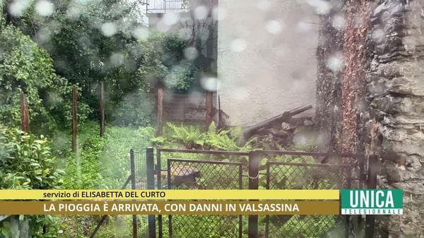 La pioggia è arrivata con danni in Valsassina