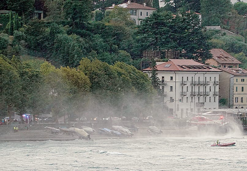 Bufera sul lago, rischi elevati.  E giovedì nuovi temporali a Lecco
