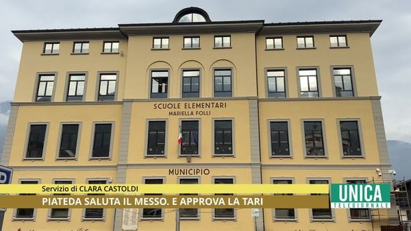 Piateda saluta il messo e approva la Tari 