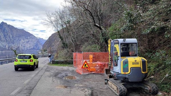 Pioggia e vento, resta chiusa la Lariana