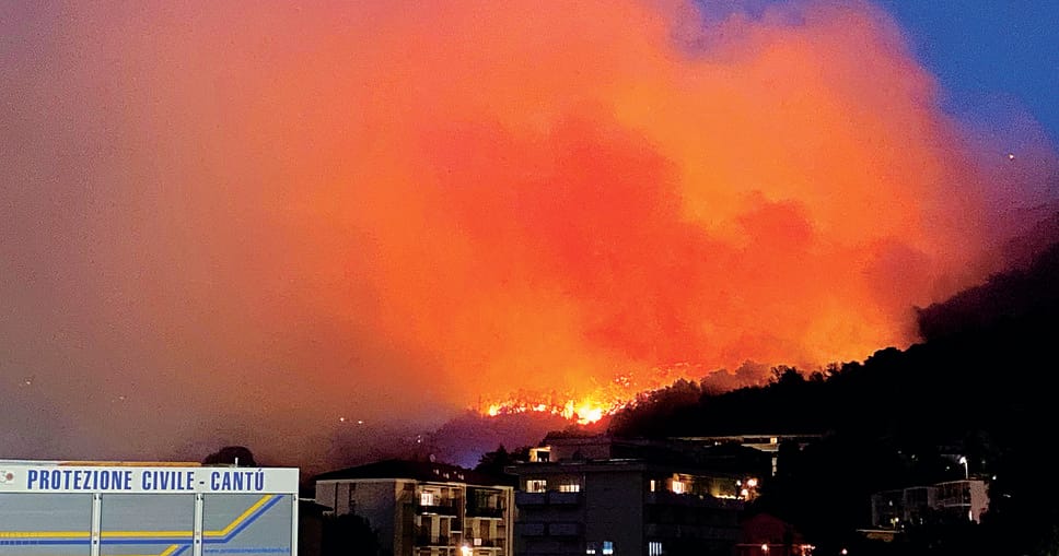 La geografia degli incendi nord a rischio
