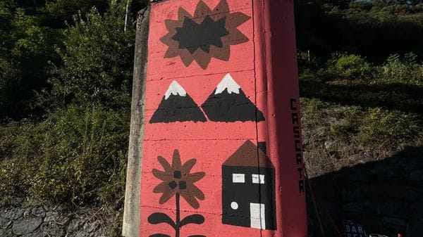 Sfregiato il murales realizzato dai ragazzi di Ardenno