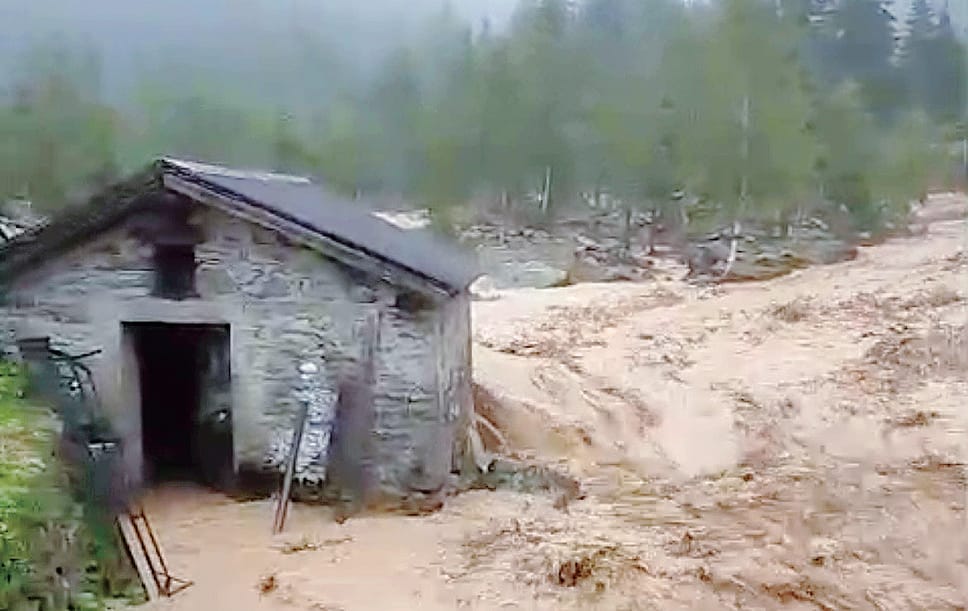 Un vero disastro in Val Caronno: «Mutati i luoghi»