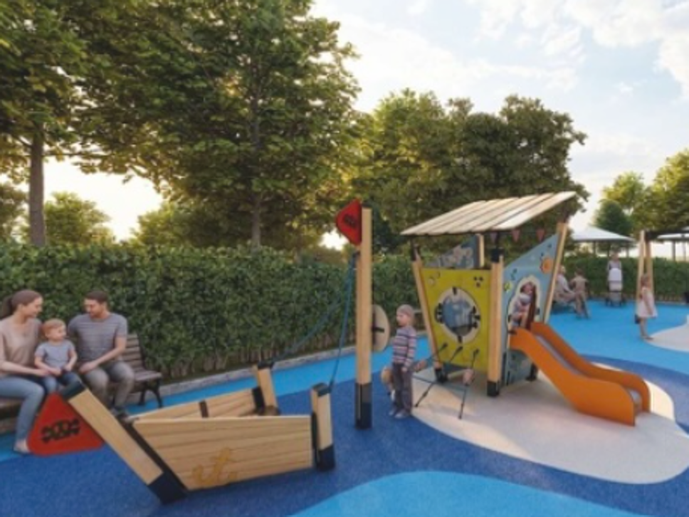 Brivio, un castello e due barche nel nuovo parco giochi sul Lungadda