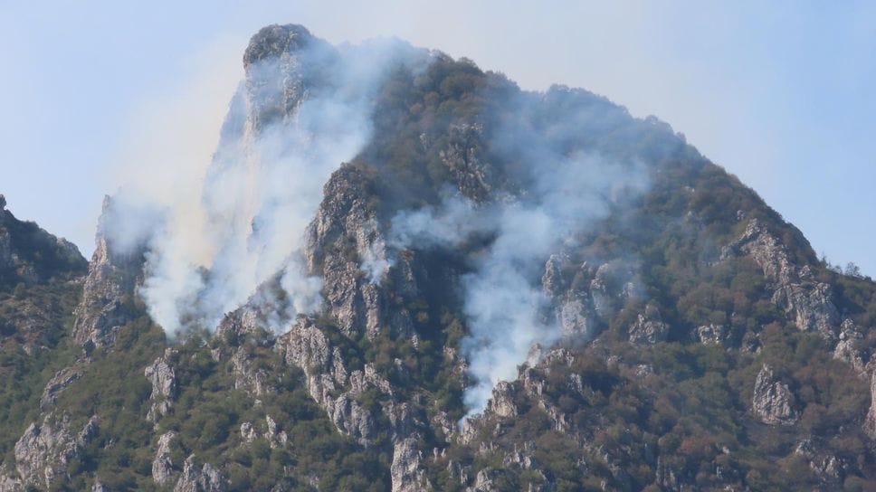 Moregallo, lotta contro il fuoco: qual è la situazione