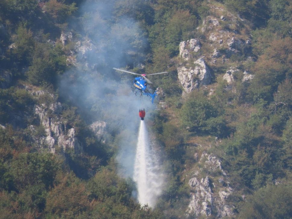 Moregallo, lotta contro il fuoco: qual è la situazione